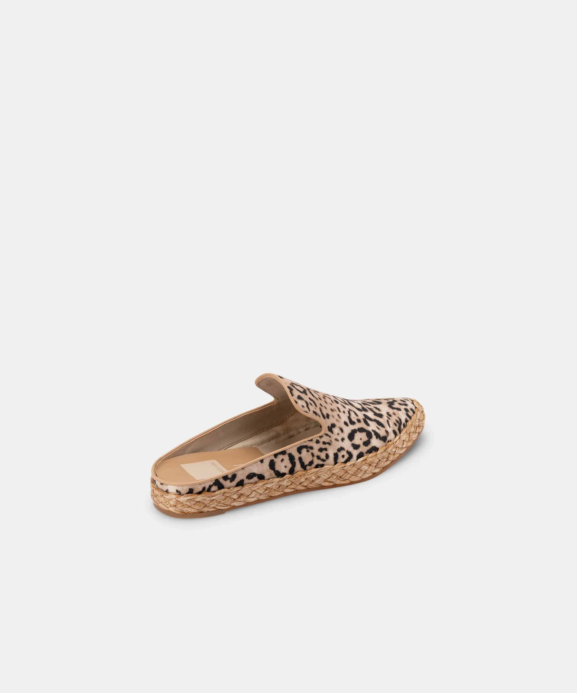 ODIS FLATS BEIGE LEOPARD CANVAS re:vita