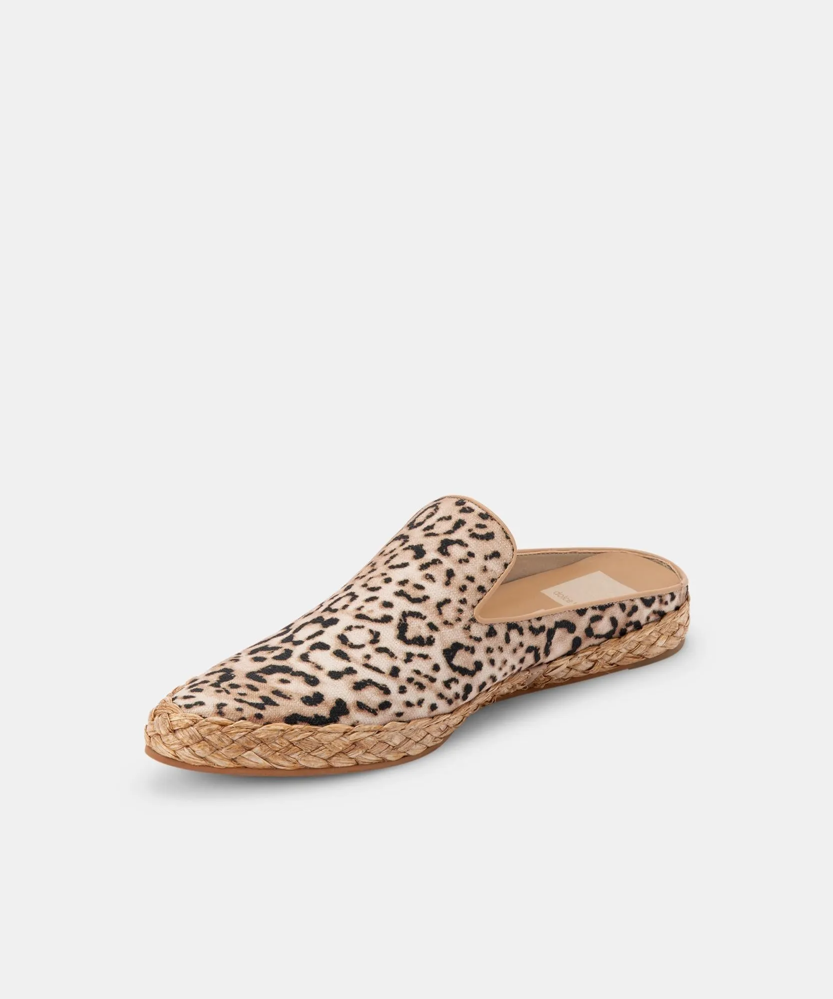 ODIS FLATS BEIGE LEOPARD CANVAS re:vita