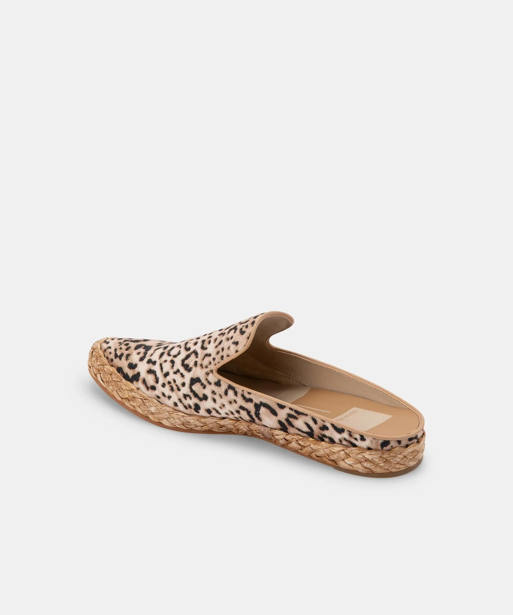 ODIS FLATS BEIGE LEOPARD CANVAS re:vita