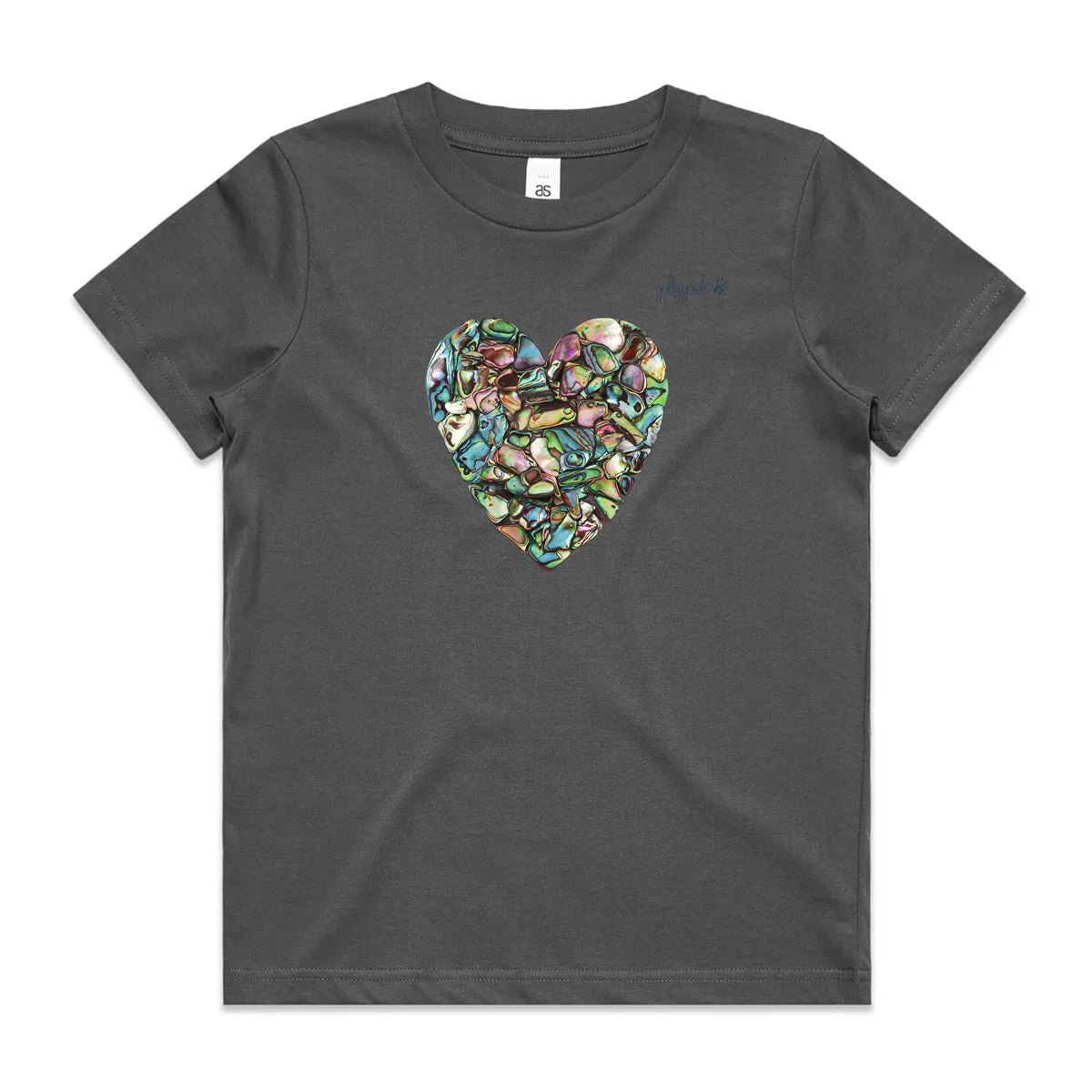 Paua Heart - Kids Tee