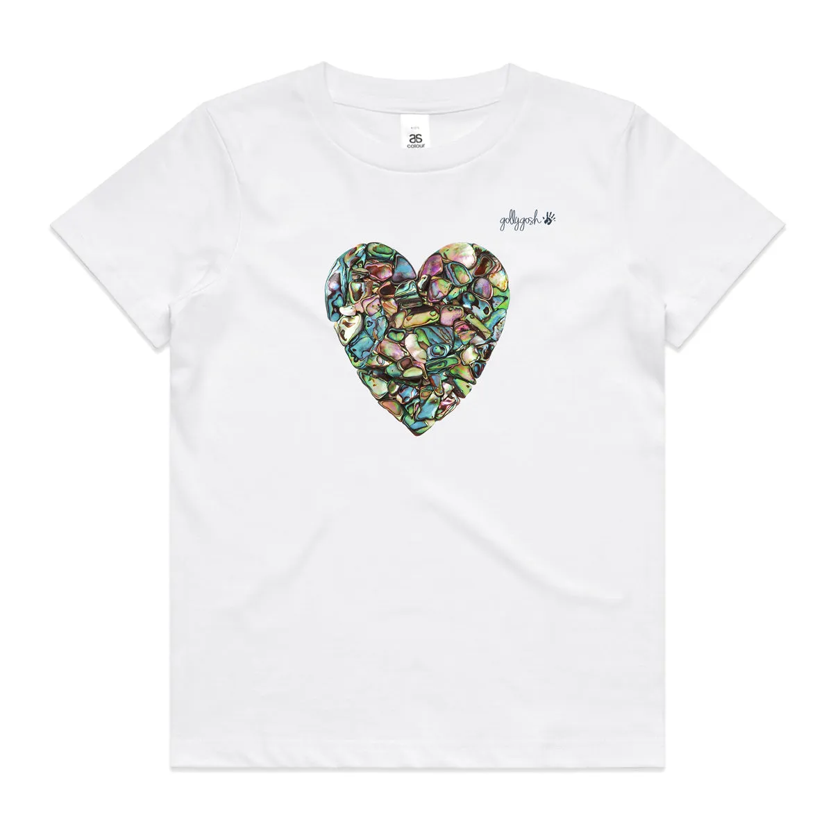 Paua Heart - Kids Tee