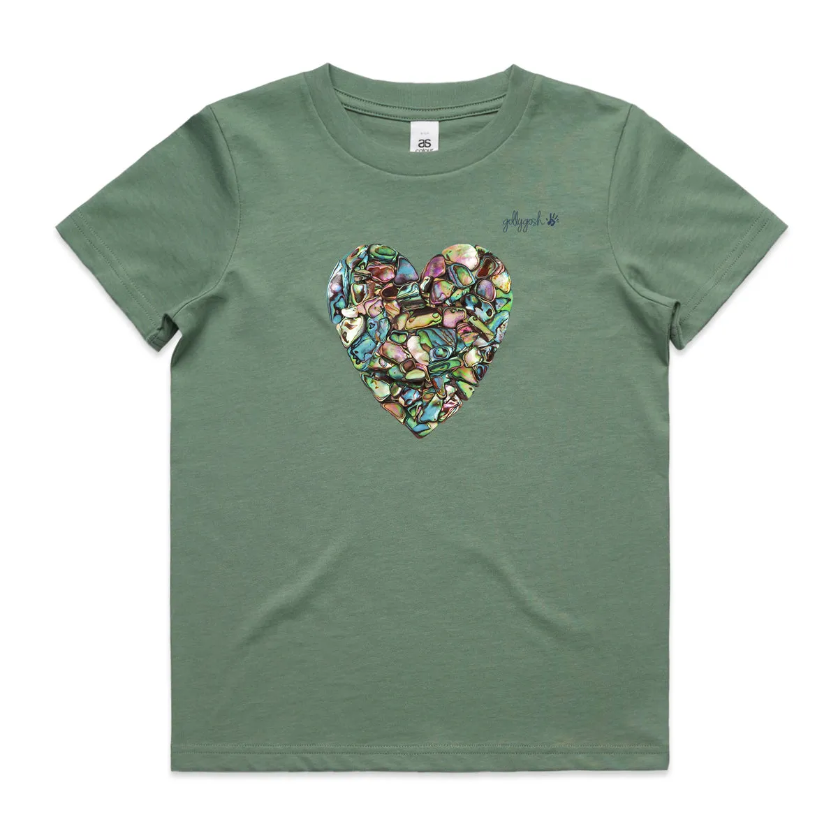 Paua Heart - Kids Tee