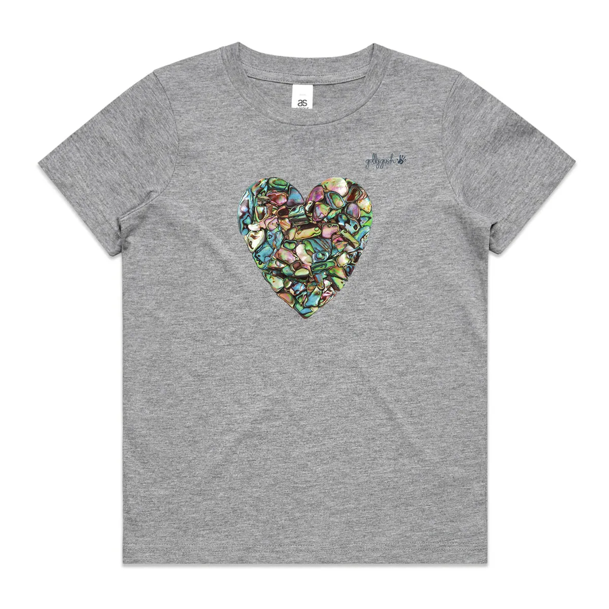 Paua Heart - Kids Tee