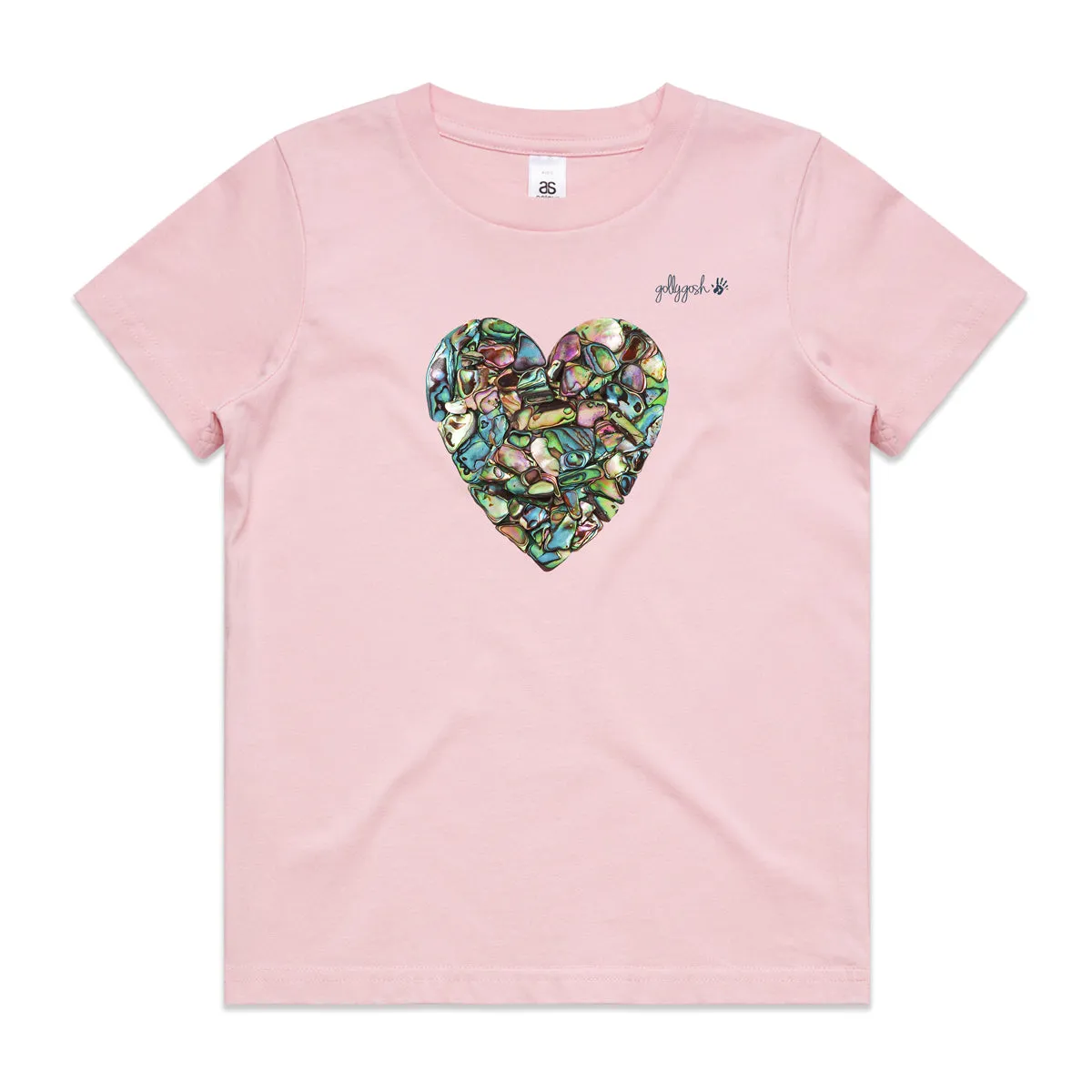 Paua Heart - Kids Tee