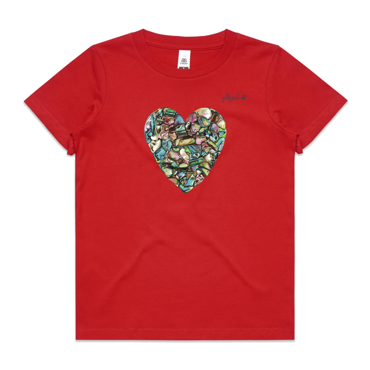 Paua Heart - Kids Tee