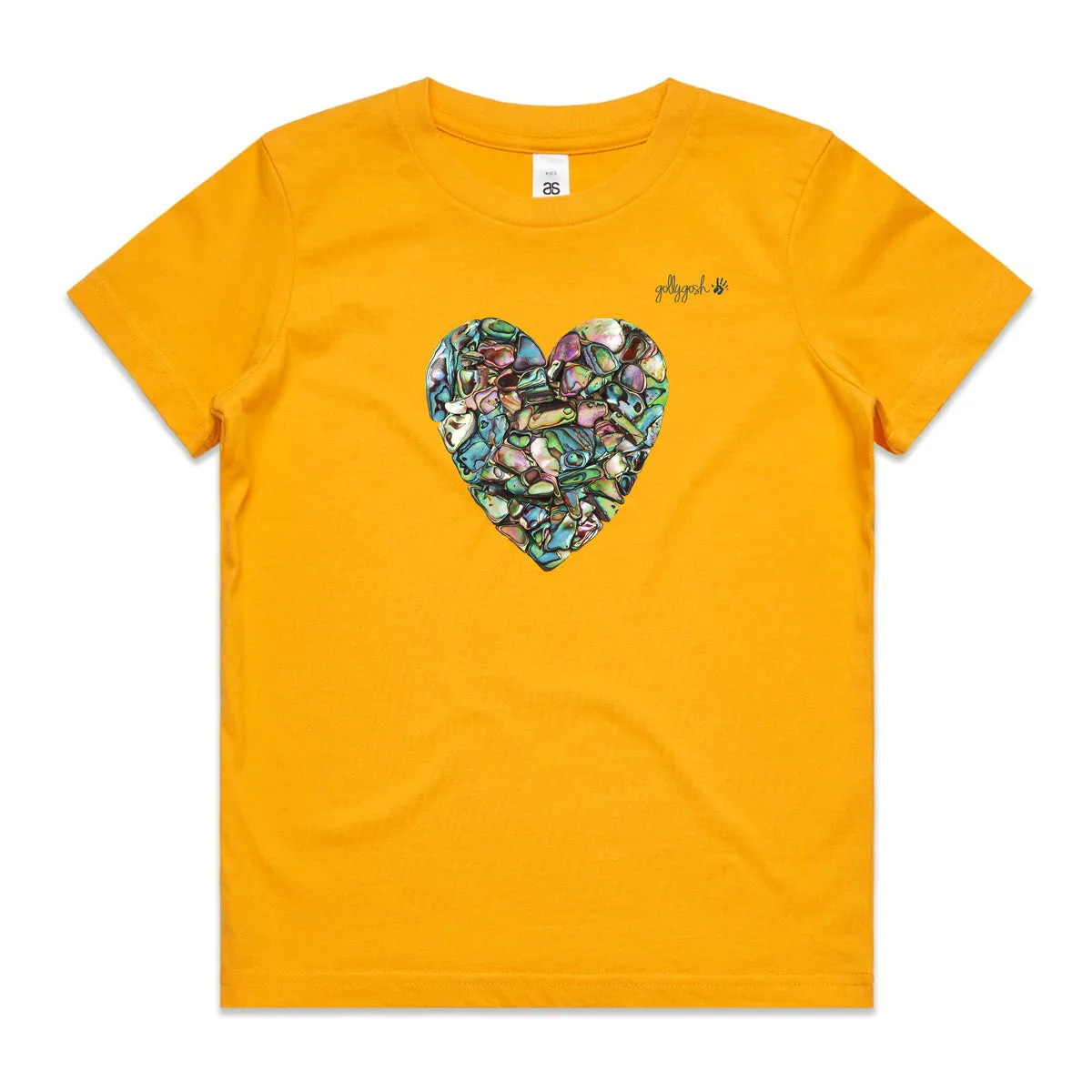 Paua Heart - Kids Tee