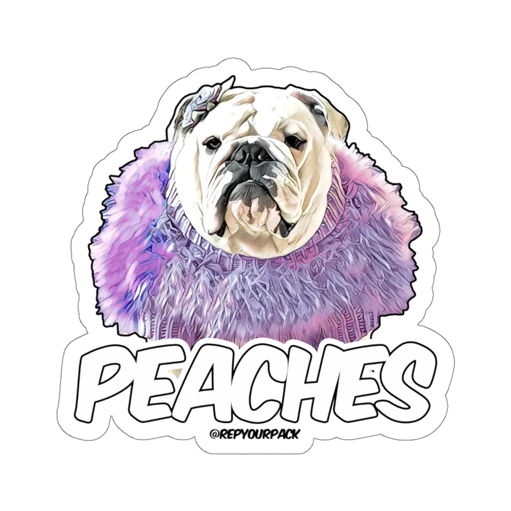 Peaches Boa Stickers