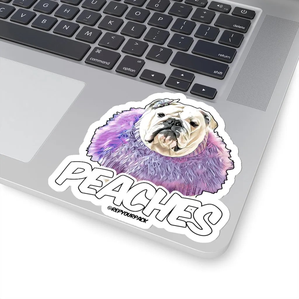 Peaches Boa Stickers