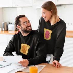 Peanut Butter Strawberry Jam Matching Sweatshirts