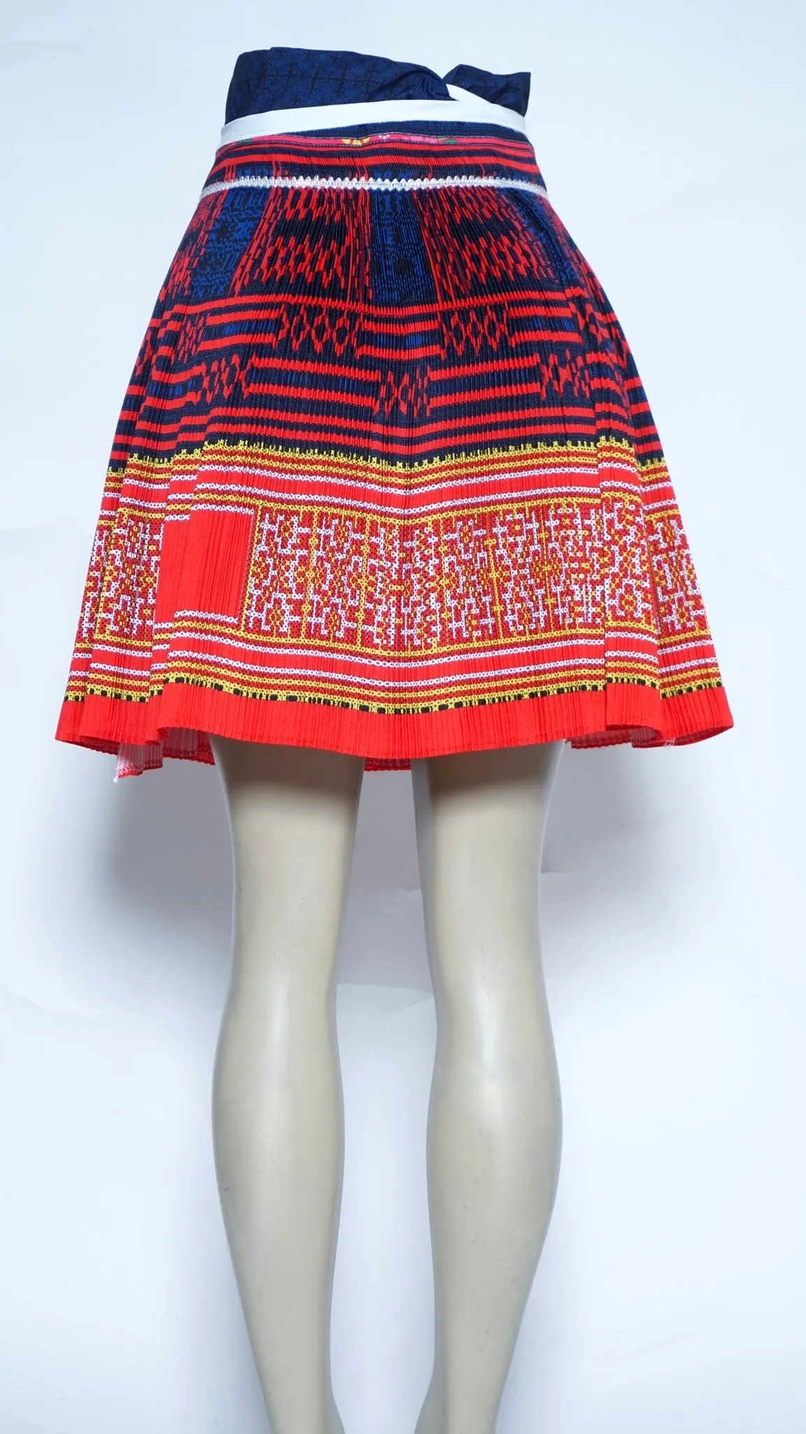 Printed Red Skirt