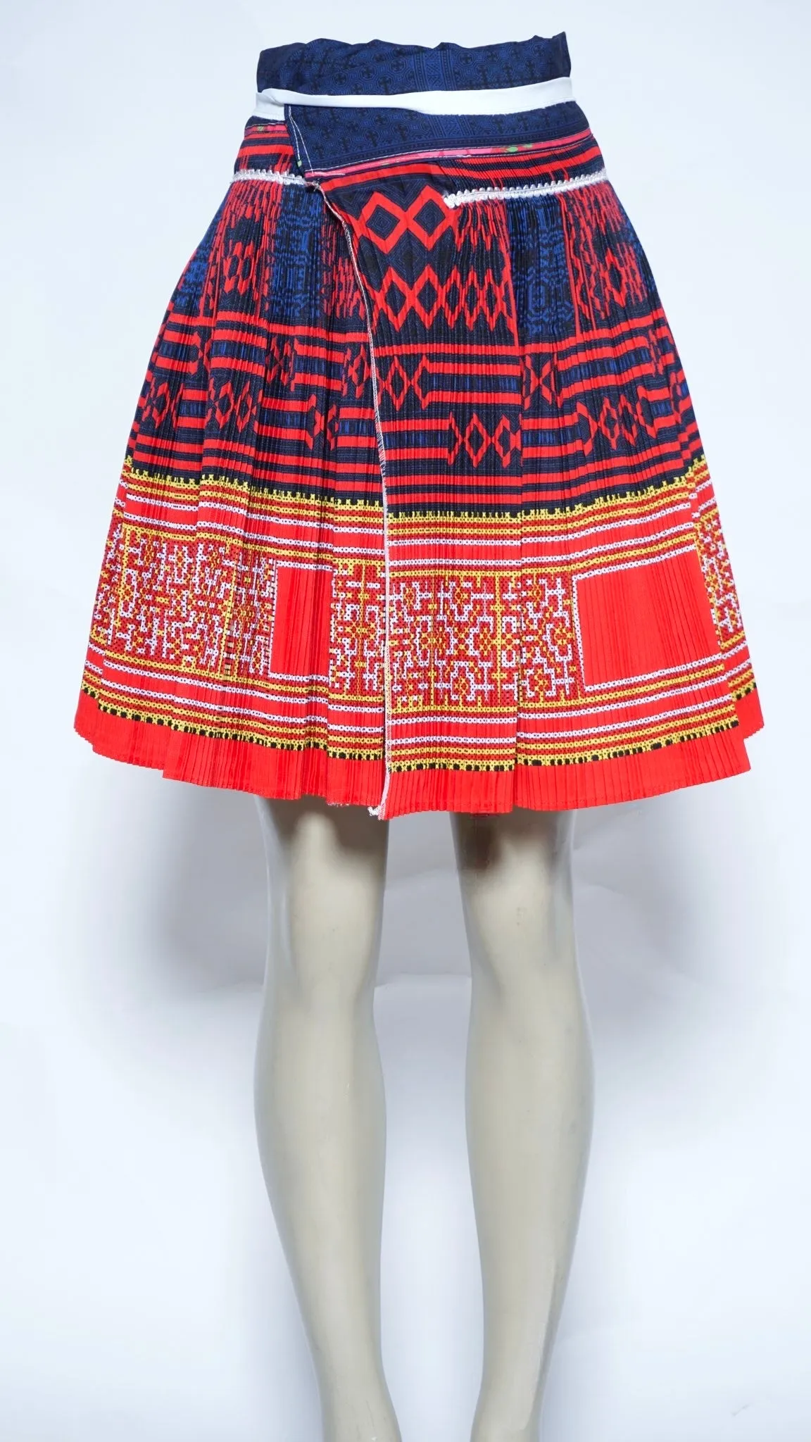 Printed Red Skirt