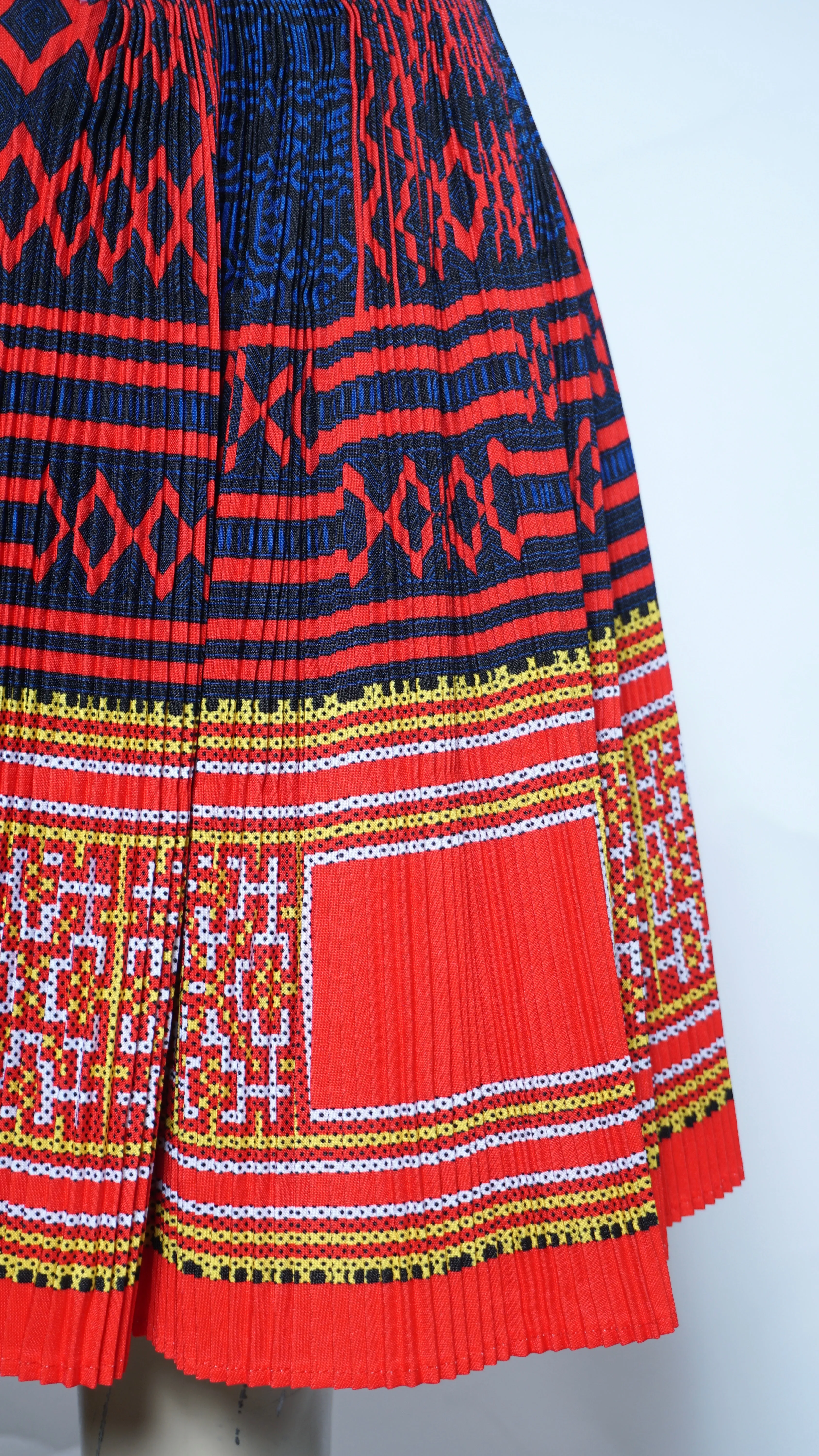 Printed Red Skirt