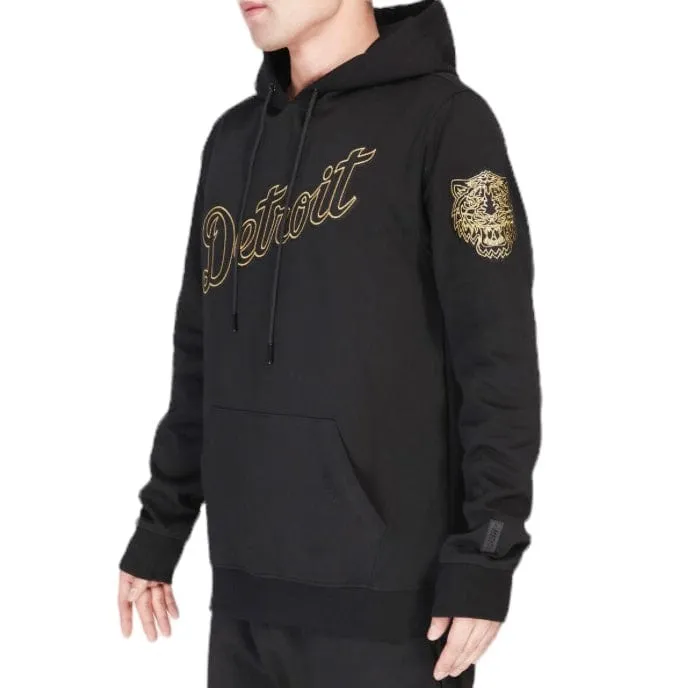 Pro Standard Detroit Tigers Black & Gold DK Pullover Hoodie (Black)