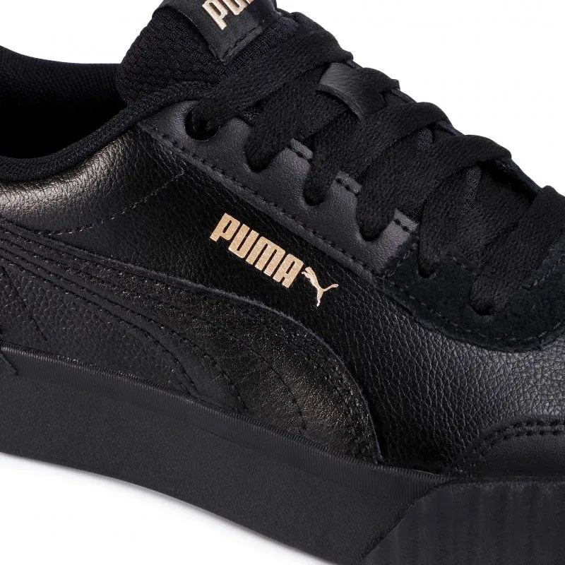 Puma women's sneakers shoe with Carina Lift wedge 373031 01 black