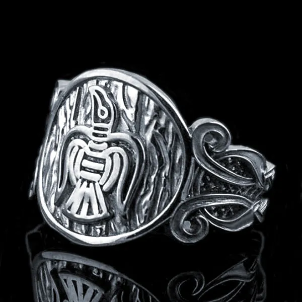 Ragnar's Raven Ring - Sterling Silver or Gold