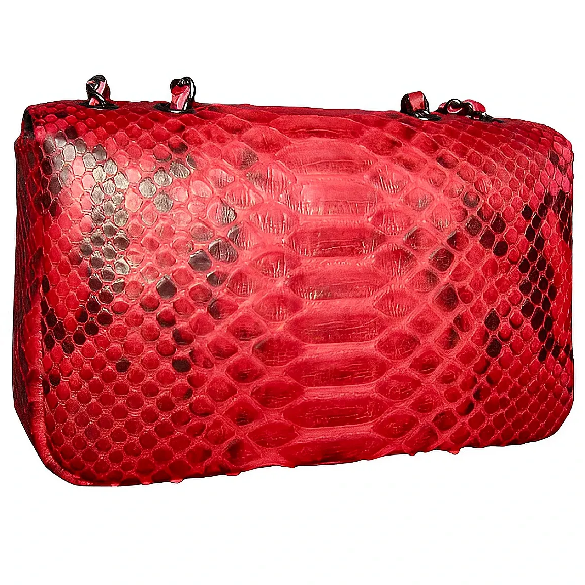 Red and Black Flap Bag LARGE