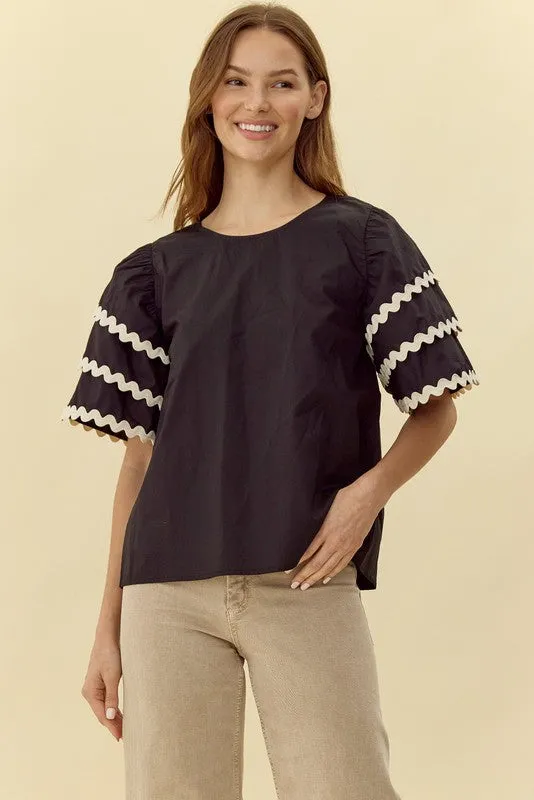 Ric Rac Sleeve Top