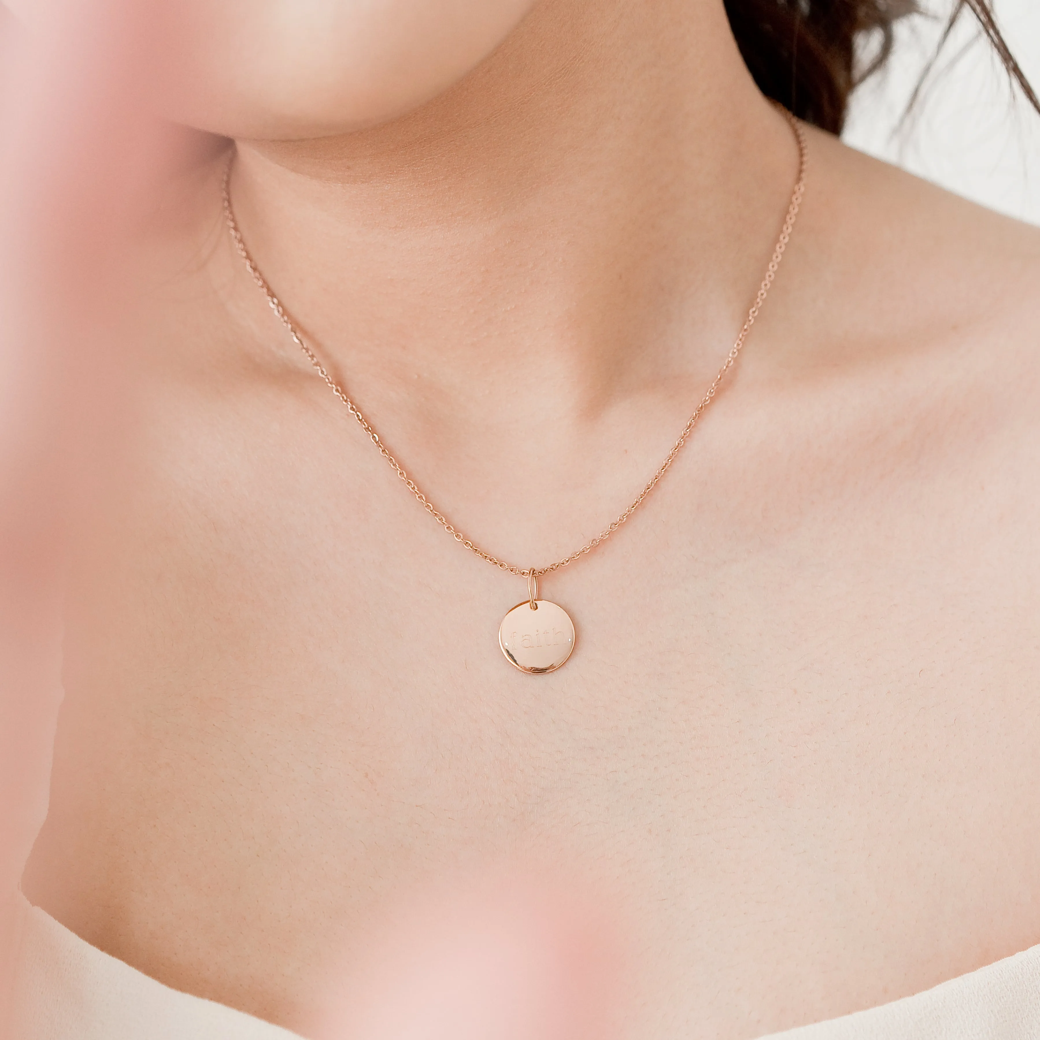 Round Pendant Necklace