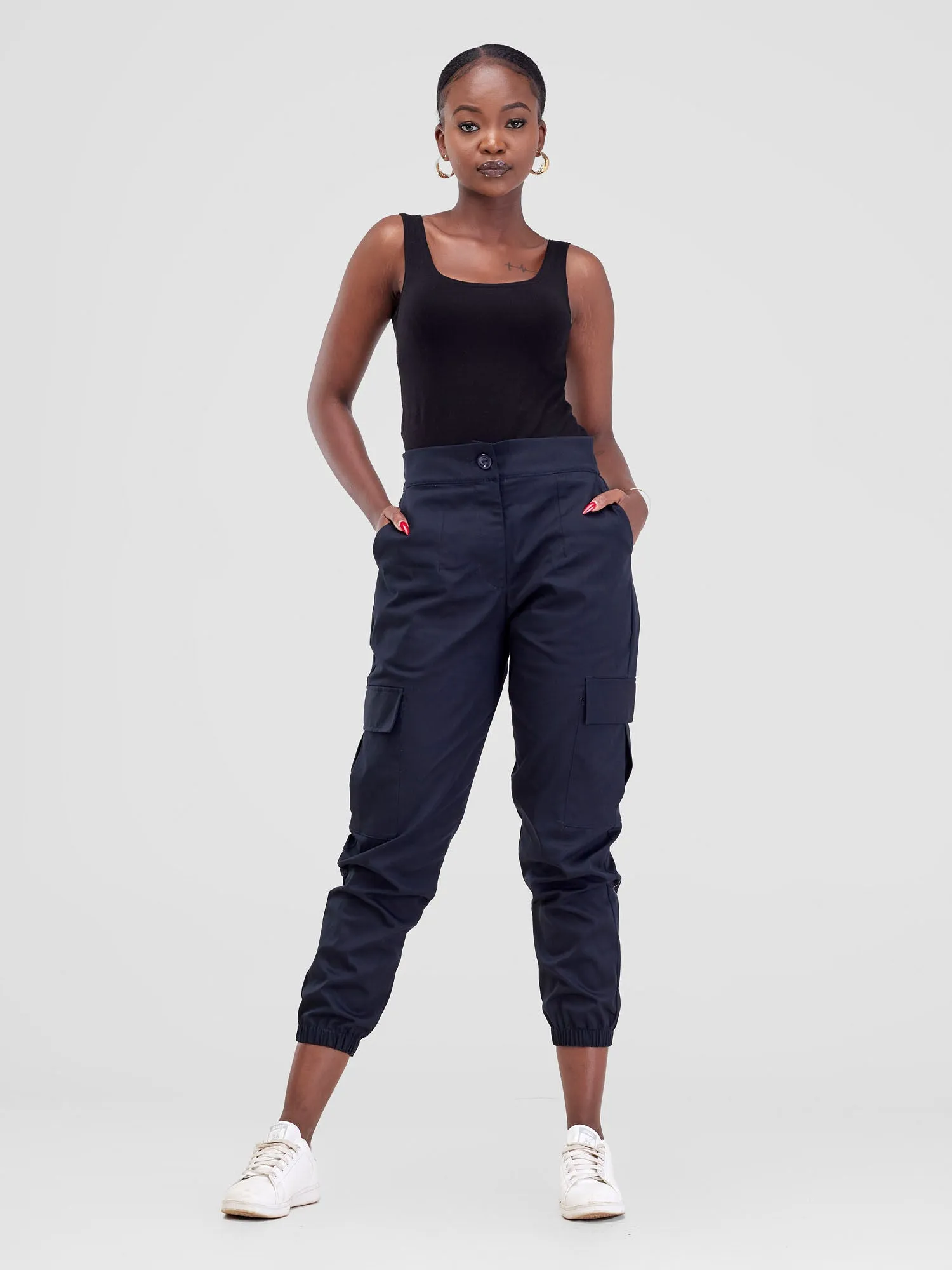 Safari Zene Cargo Joggers - Navy