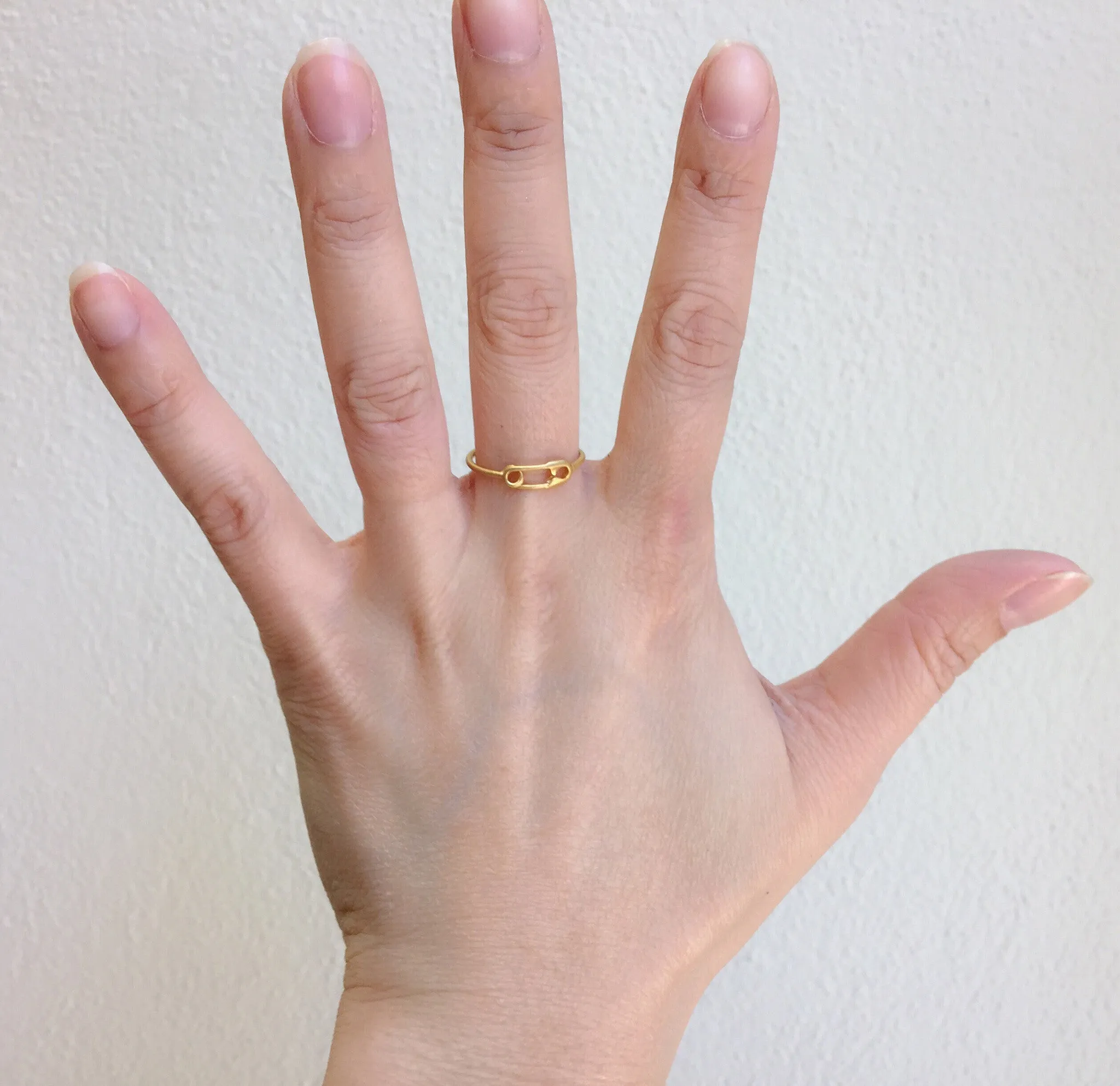 Safety Ring, Matte Gold