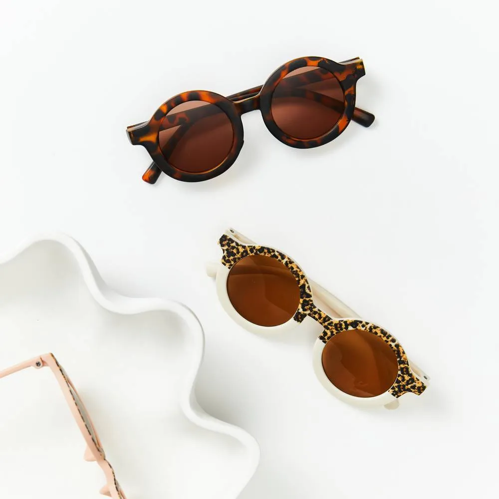 Sage Leopard Ava Baby Sunglasses