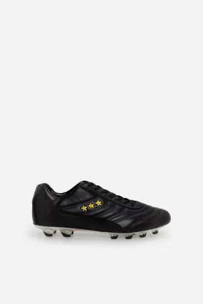 Scarpe da calcio Derby in pelle nera