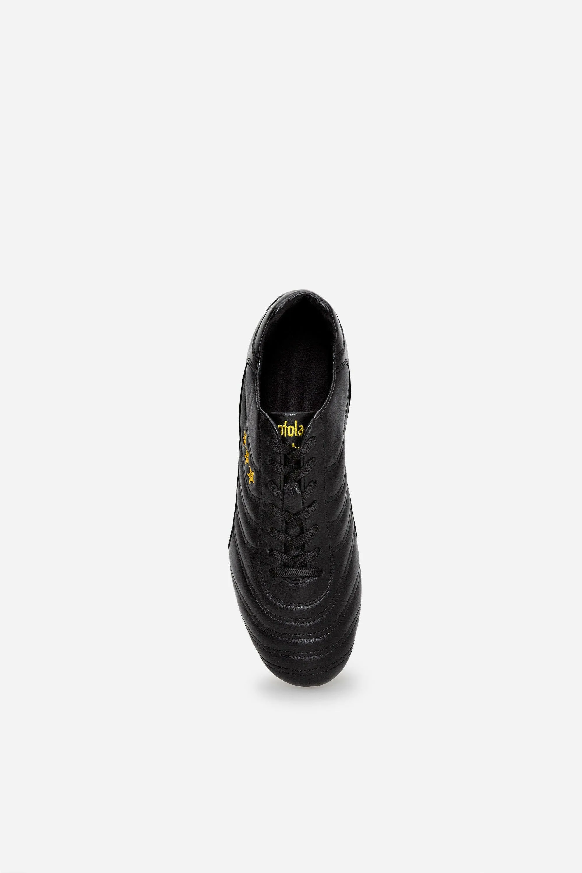 Scarpe da calcio Derby in pelle nera