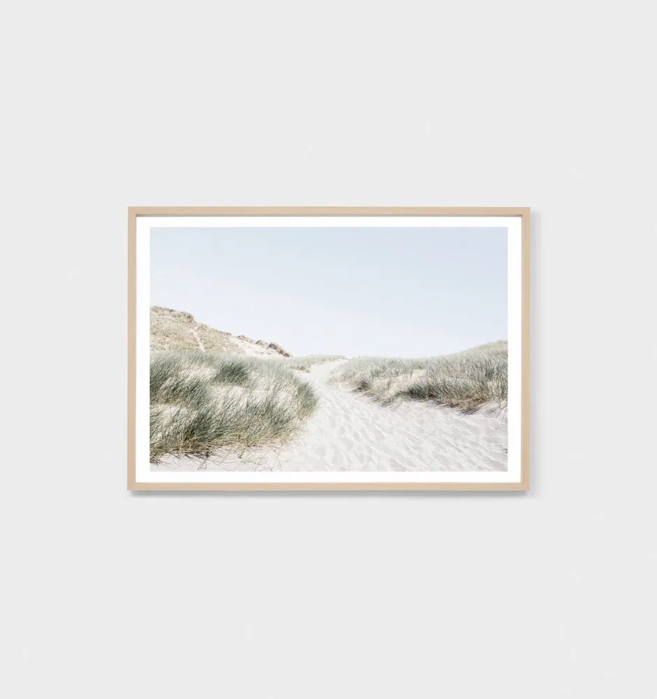 Seaside Path Framed Print