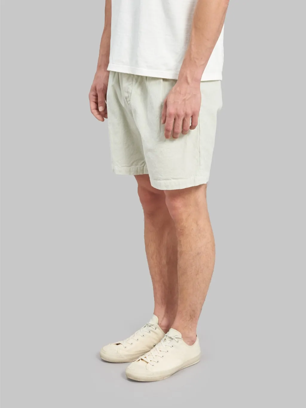 Seuvas 10oz Canvas Tapered 2Tuck Shorts Matcha