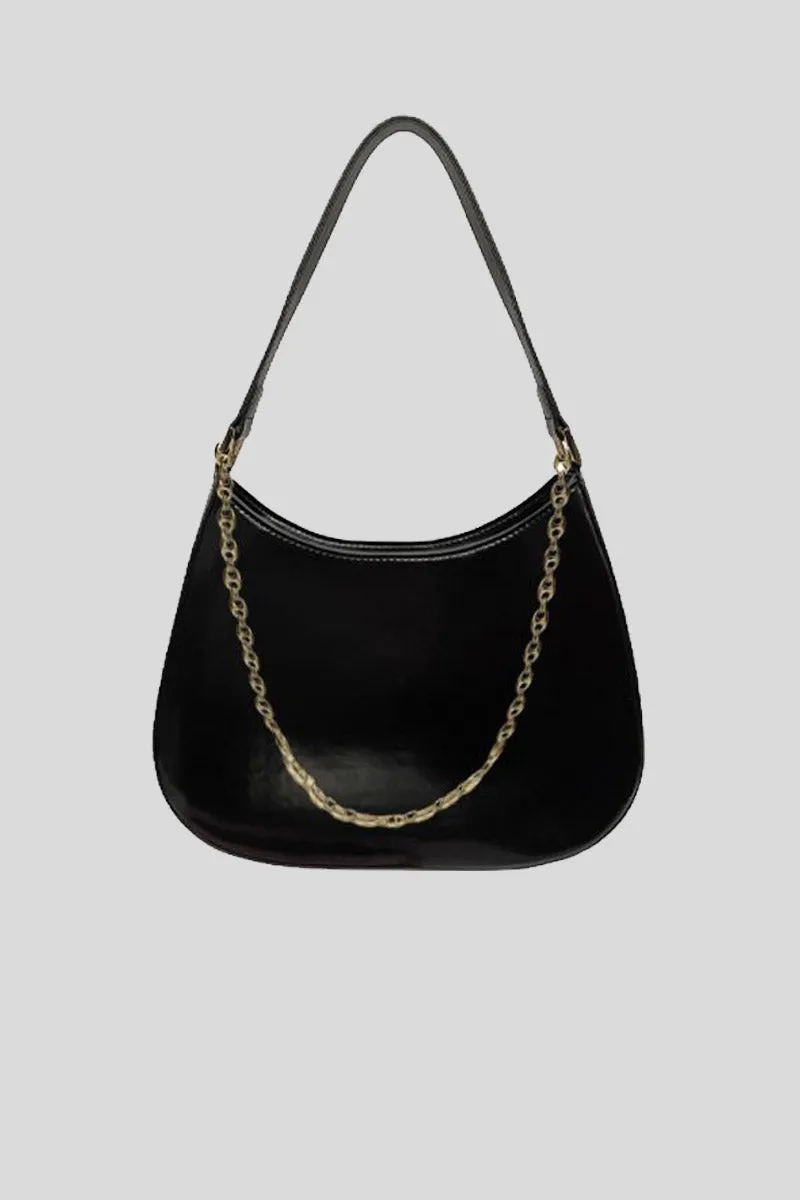 Shoulder Bag Vegan Leather - Nero