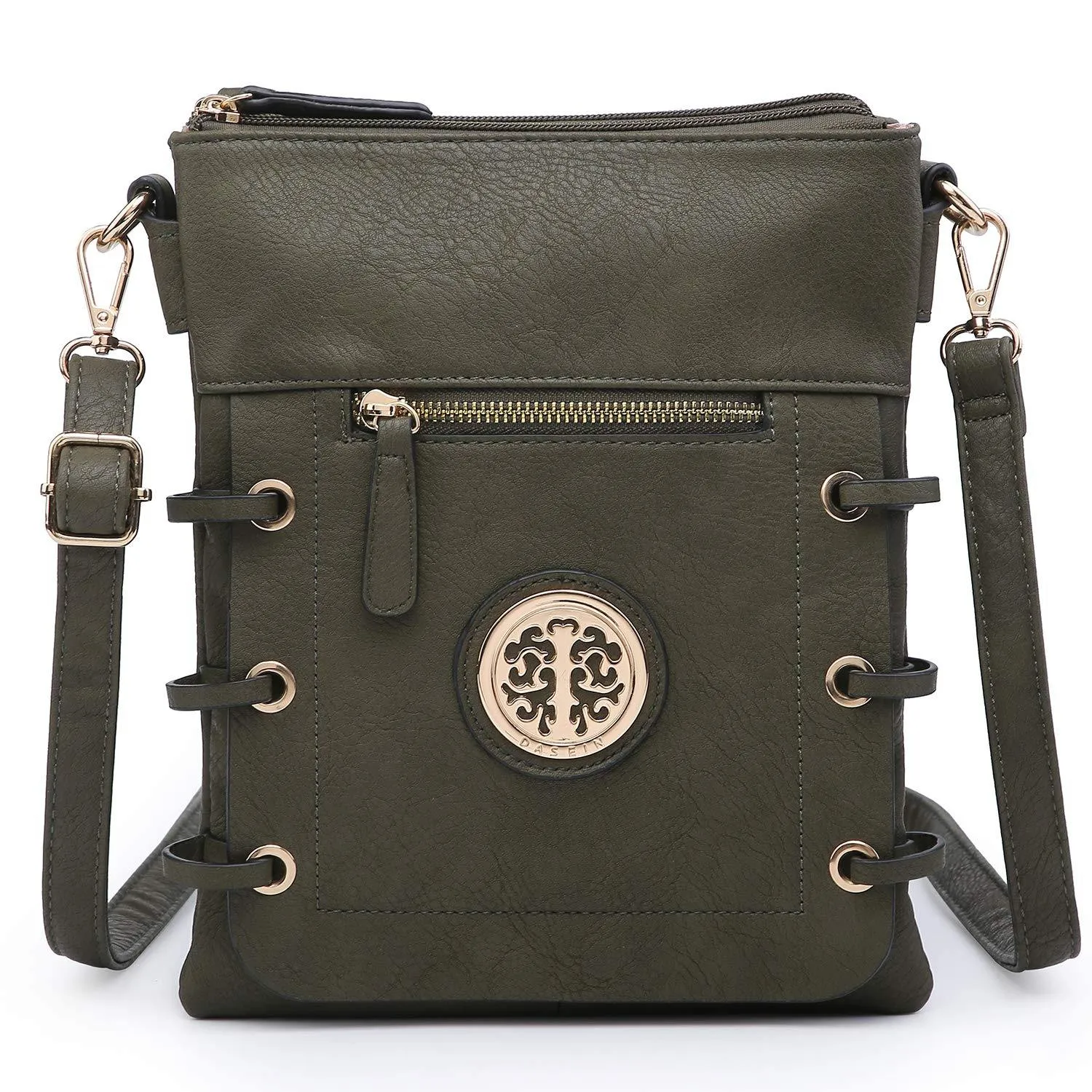 Small Size Emblem Retro Elegant Crossbody Messenger Bag l Dasein