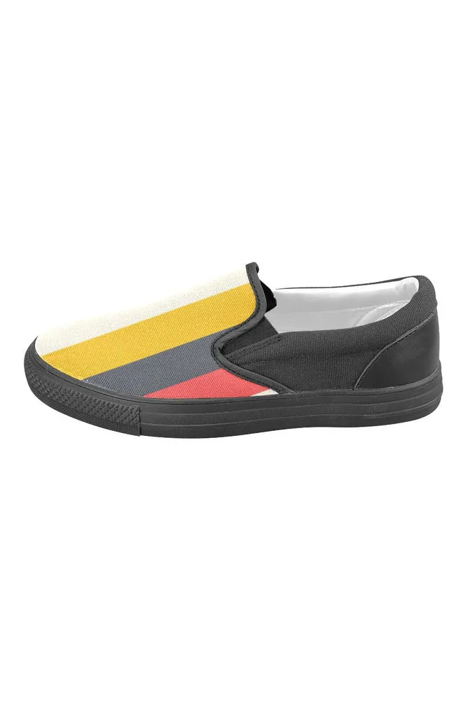 Southwest Stripe Men's Slip-on Canvas Shoes