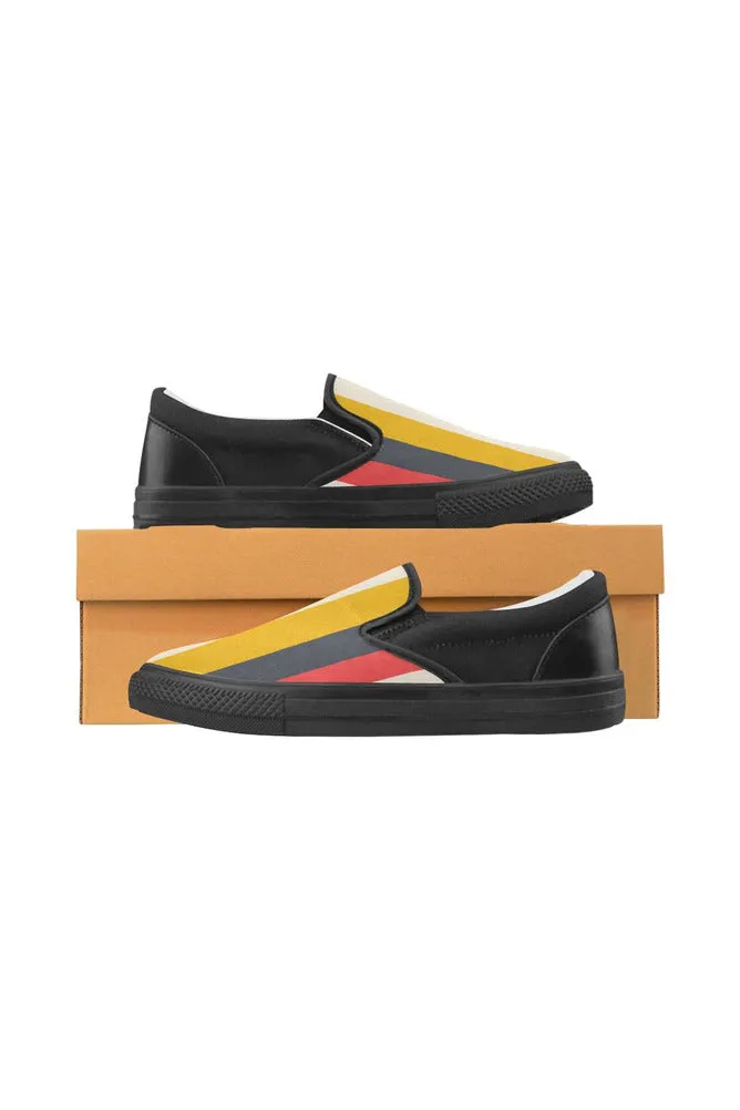 Southwest Stripe Men's Slip-on Canvas Shoes