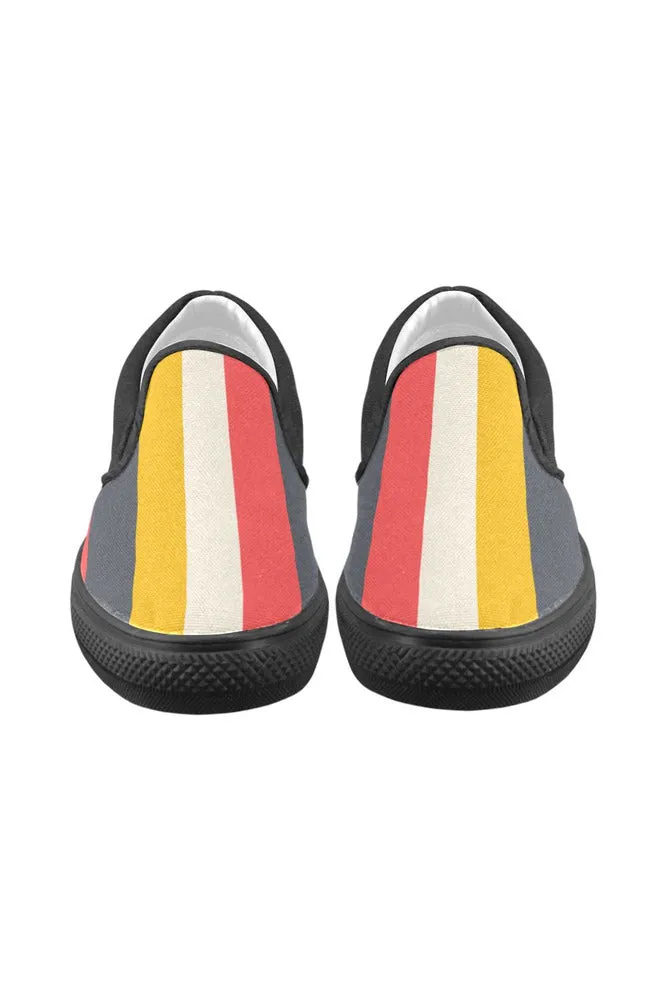 Southwest Stripe Men's Slip-on Canvas Shoes