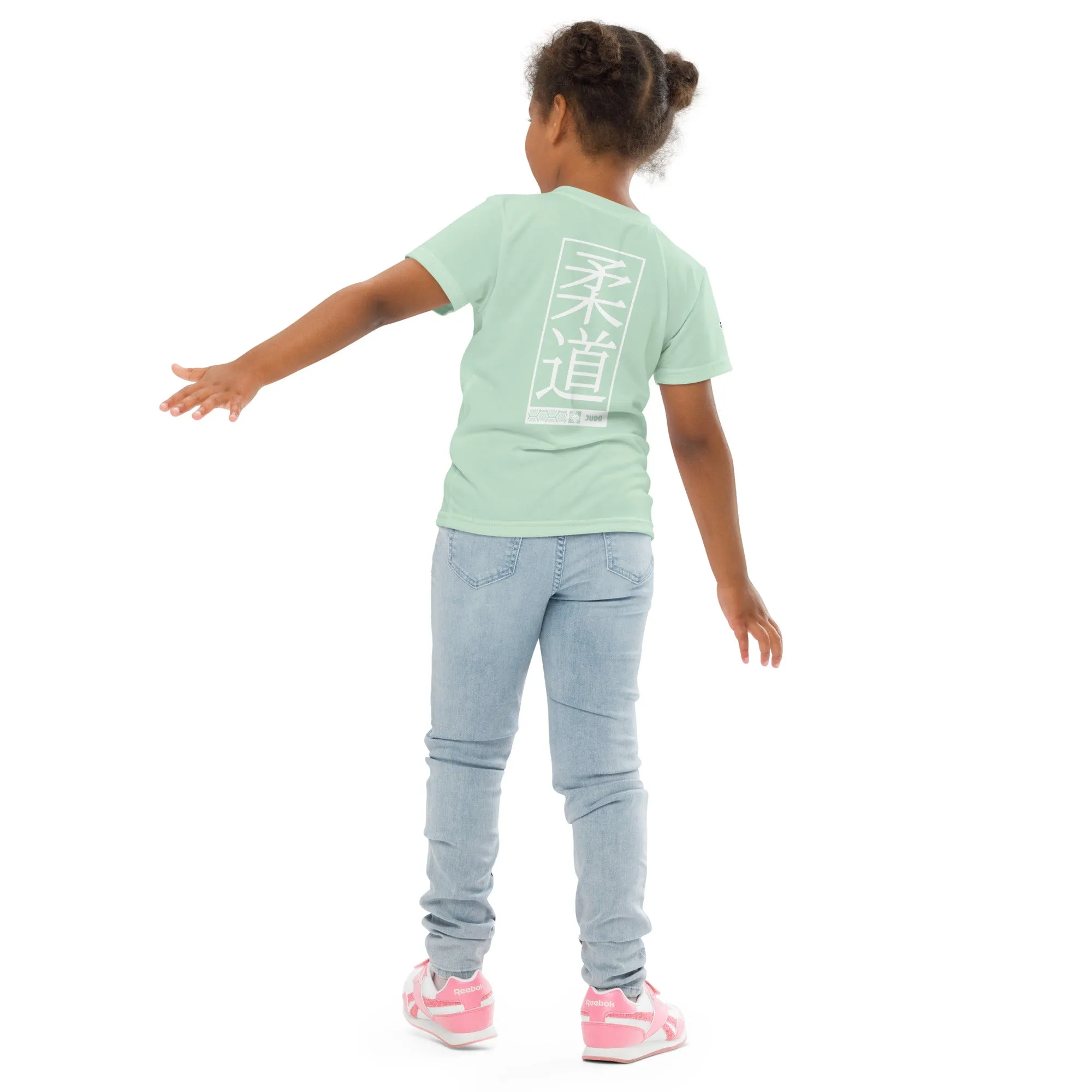 Sporty Sun Protection: Girl's Short Sleeve Judo Rash Guard - Surf Crest