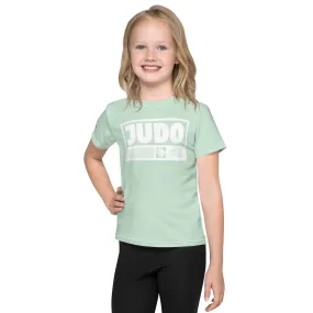 Sporty Sun Protection: Girl's Short Sleeve Judo Rash Guard - Surf Crest