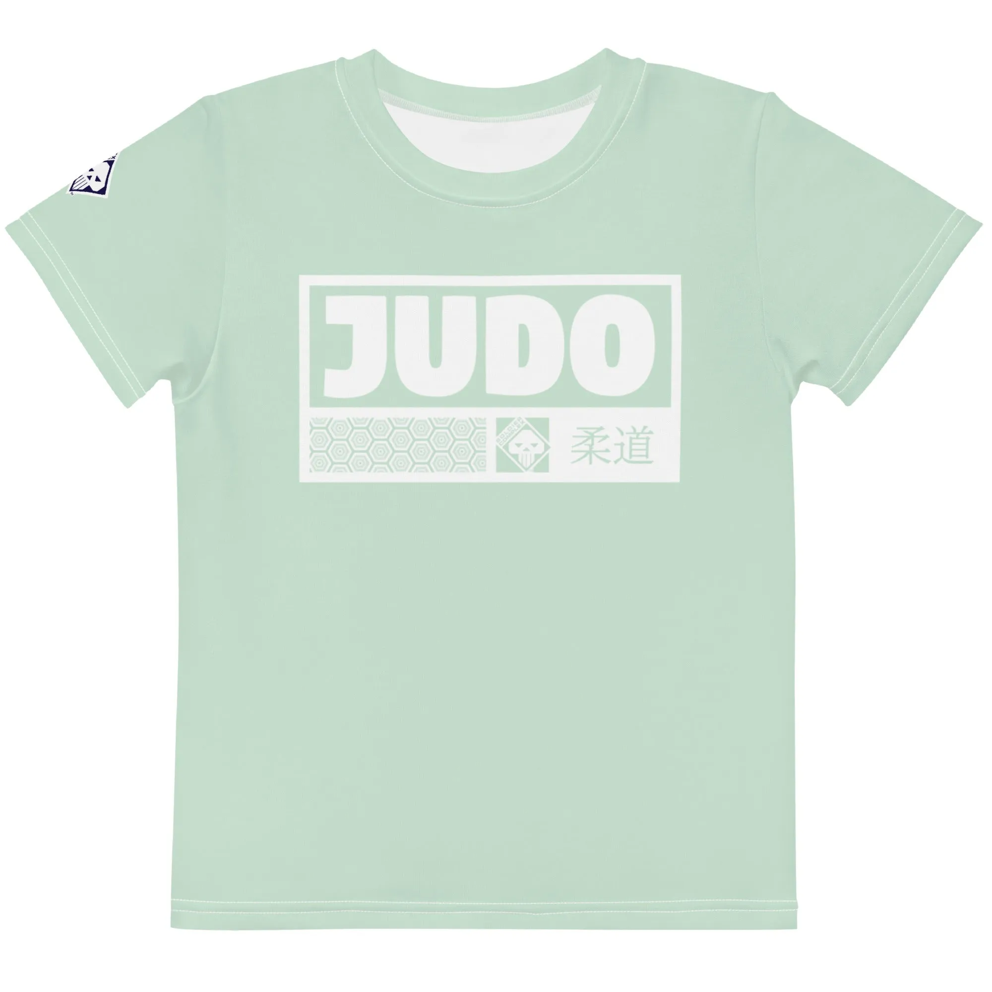 Sporty Sun Protection: Girl's Short Sleeve Judo Rash Guard - Surf Crest