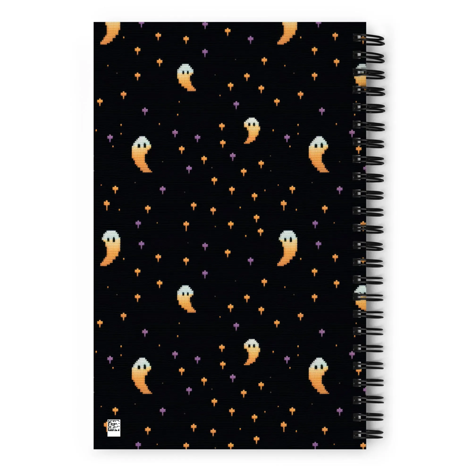 Stargazin' Spectres Spiral Notebook - Witchy Diary with Cute Ghosts, Uni & College Dark Academia Journal - Gothic Stationery