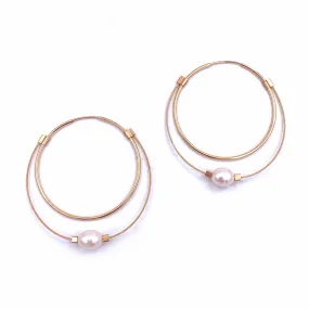 Stone Hoops, Large, Multiple Colors