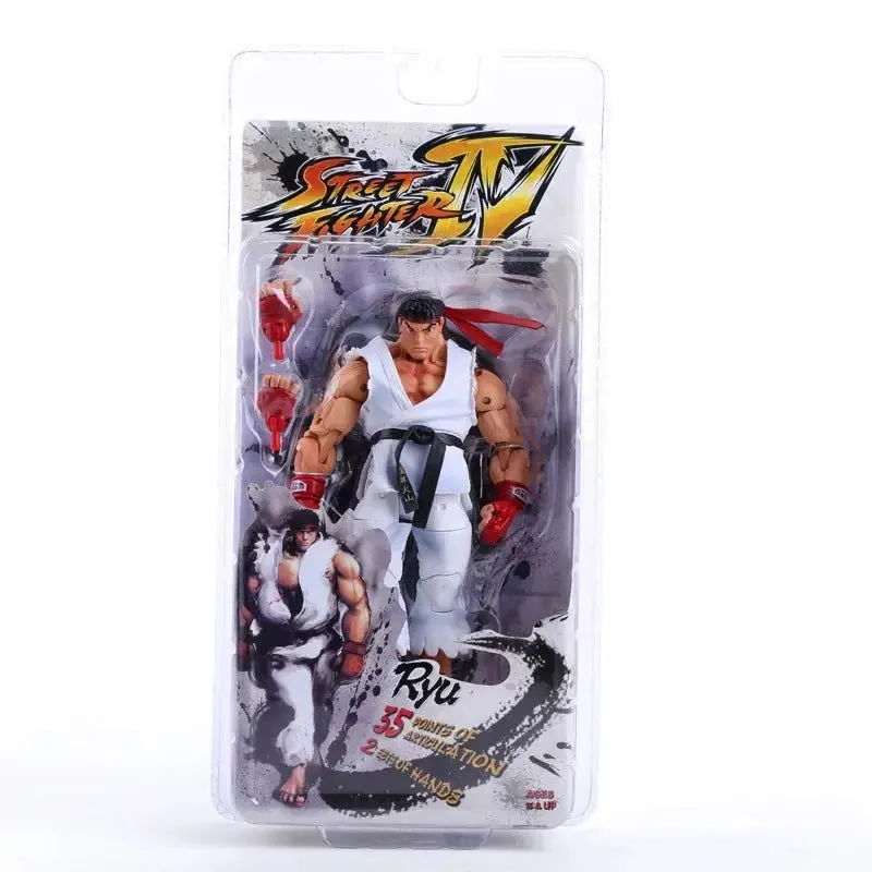 Street Fighter Articulated PVC Action Figure - CHUN LI RYU Ken Guile Akuma Collectible Model Toys