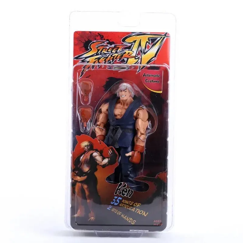 Street Fighter Articulated PVC Action Figure - CHUN LI RYU Ken Guile Akuma Collectible Model Toys