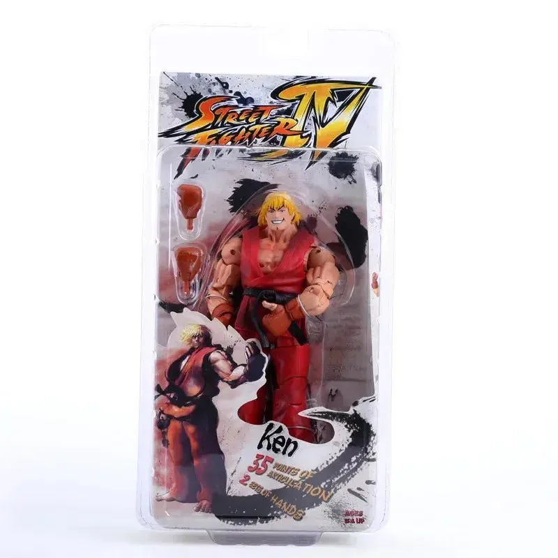 Street Fighter Articulated PVC Action Figure - CHUN LI RYU Ken Guile Akuma Collectible Model Toys