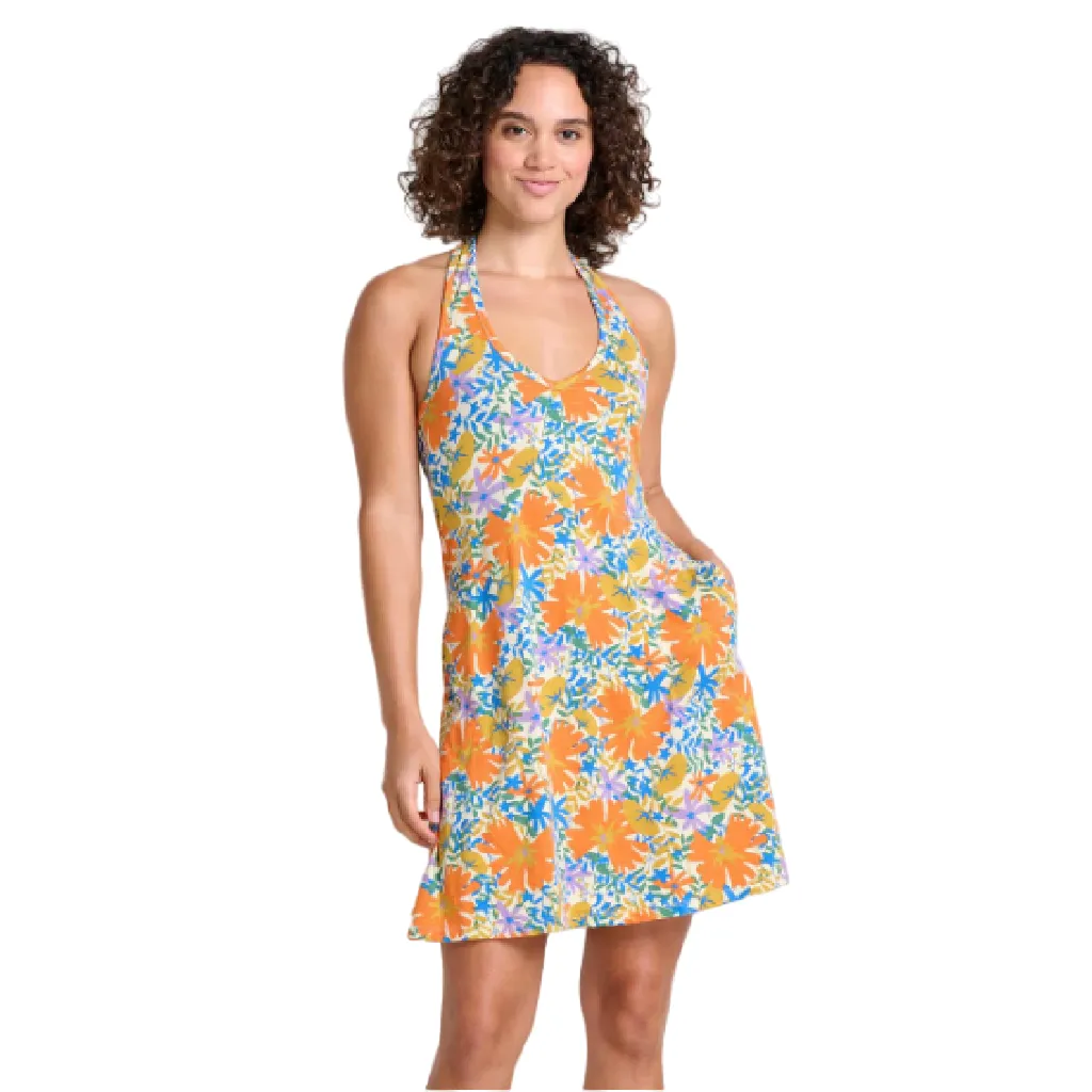 Toad & Co Women's Plumeria Halter Sleeveless Dress