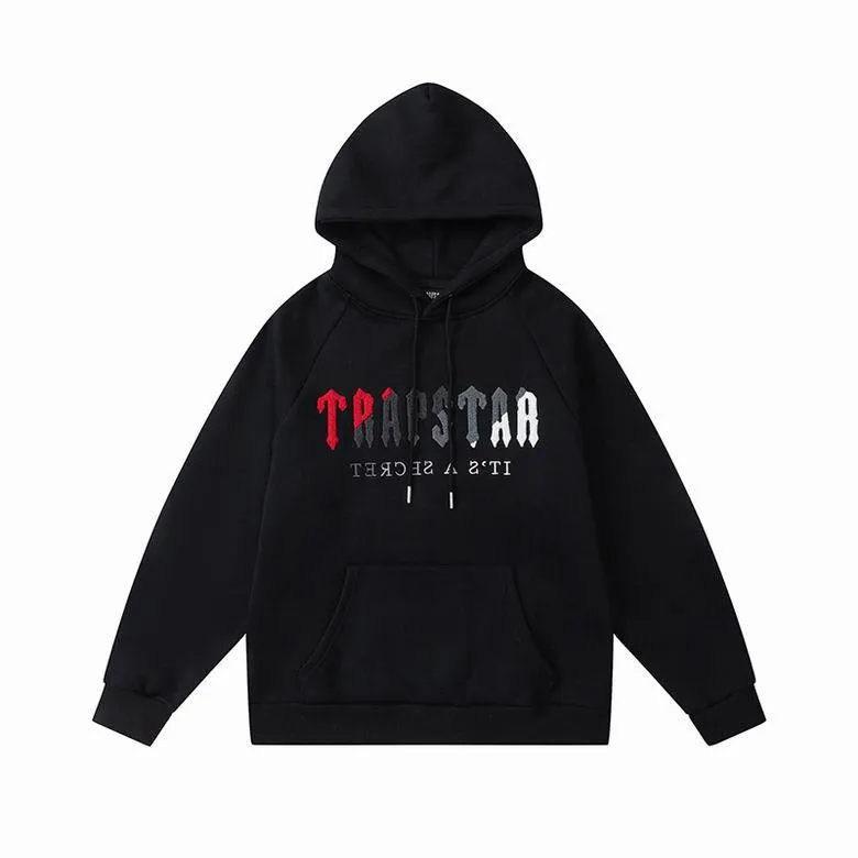 TRAPSTAR TRACKSUIT LOGO RED/GREY/WHITE *GREY/BLACK*