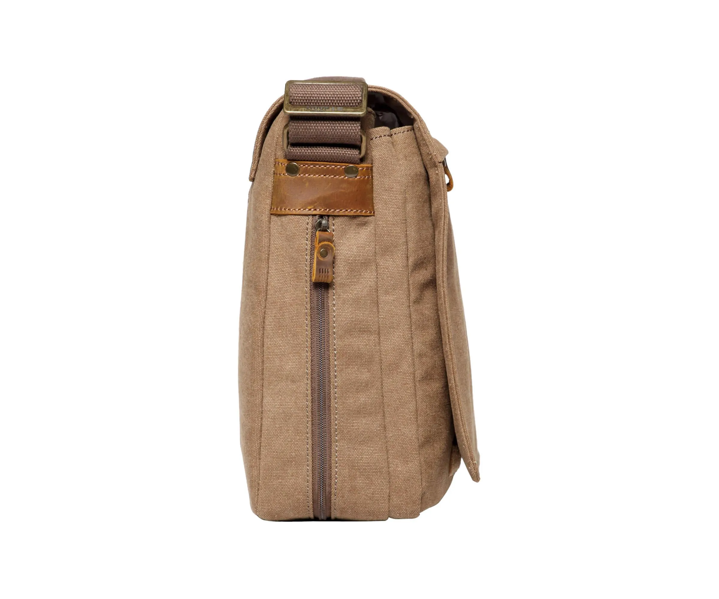 TRP0371 Troop London Classic Canvas Laptop Large Messenger Bag - 18 Diagonally