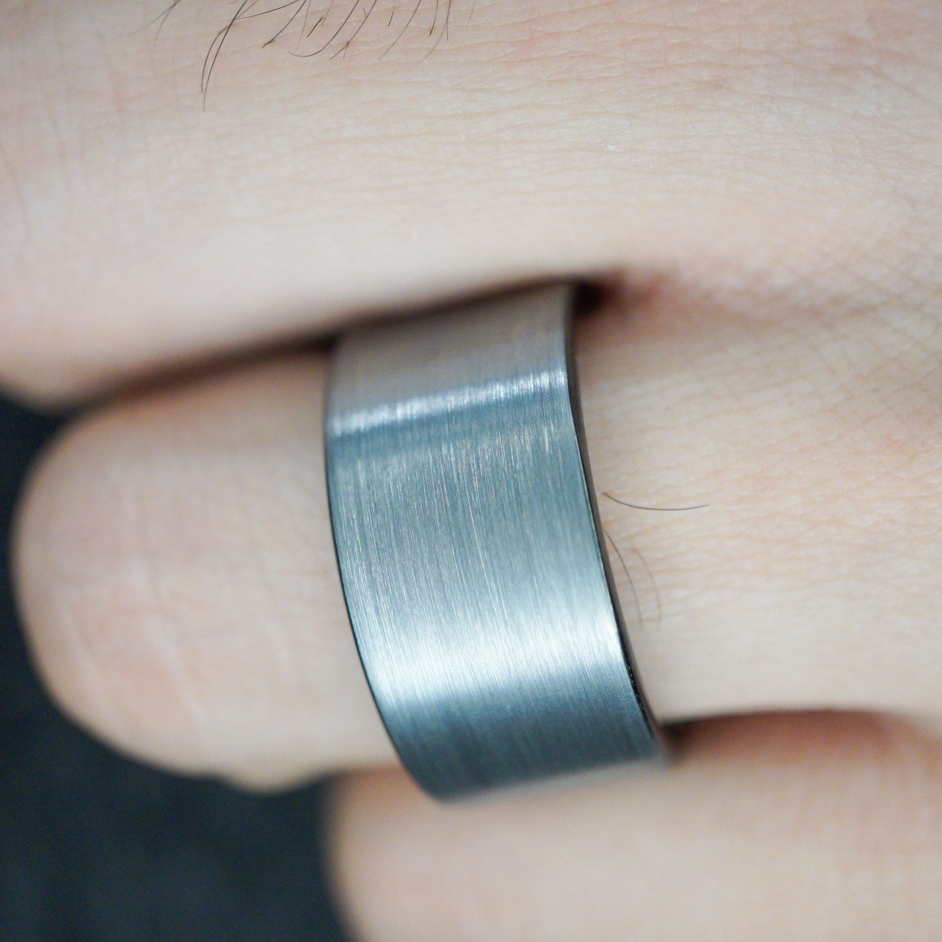 TUNGSTEN BRUSHED SILVER BAND