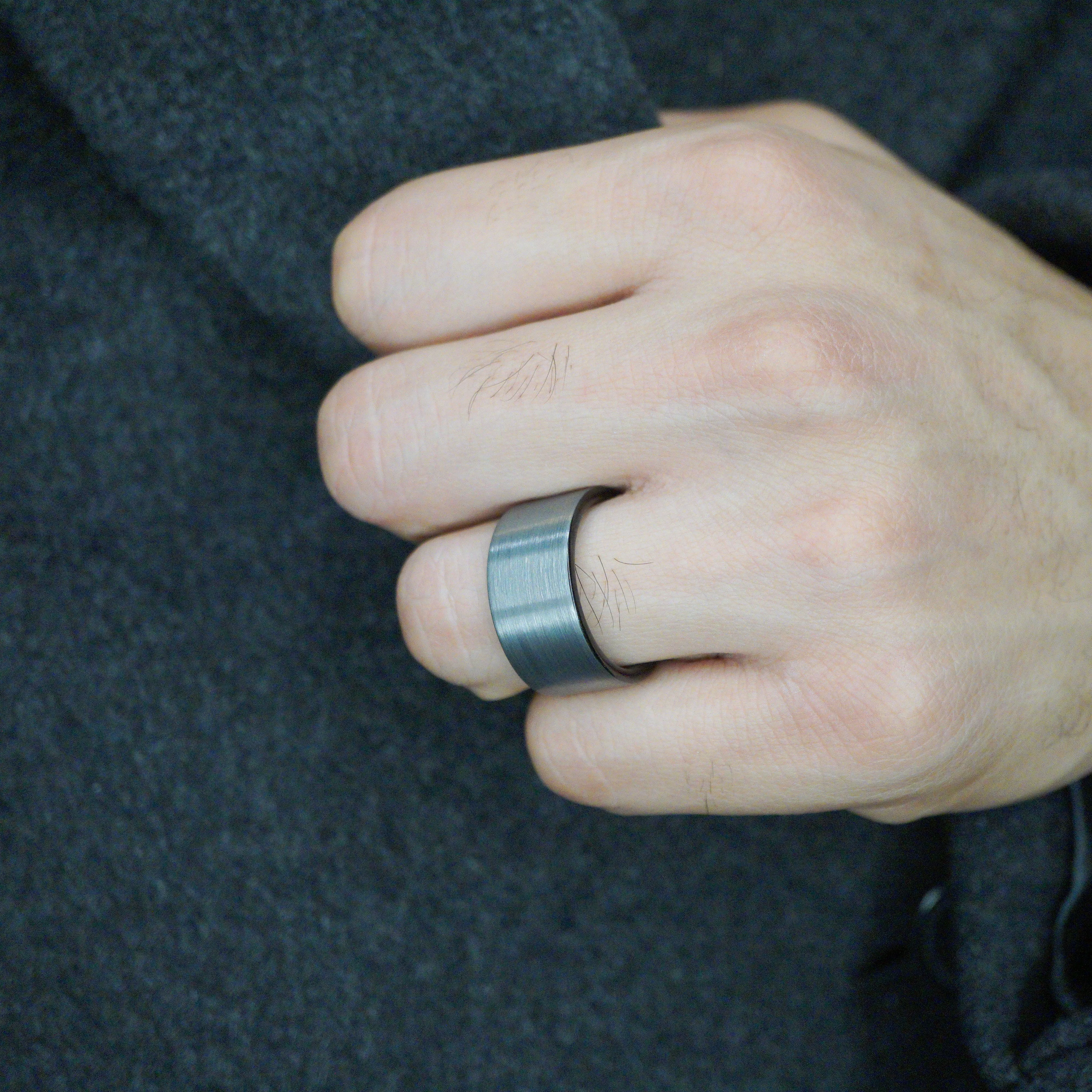 TUNGSTEN BRUSHED SILVER BAND