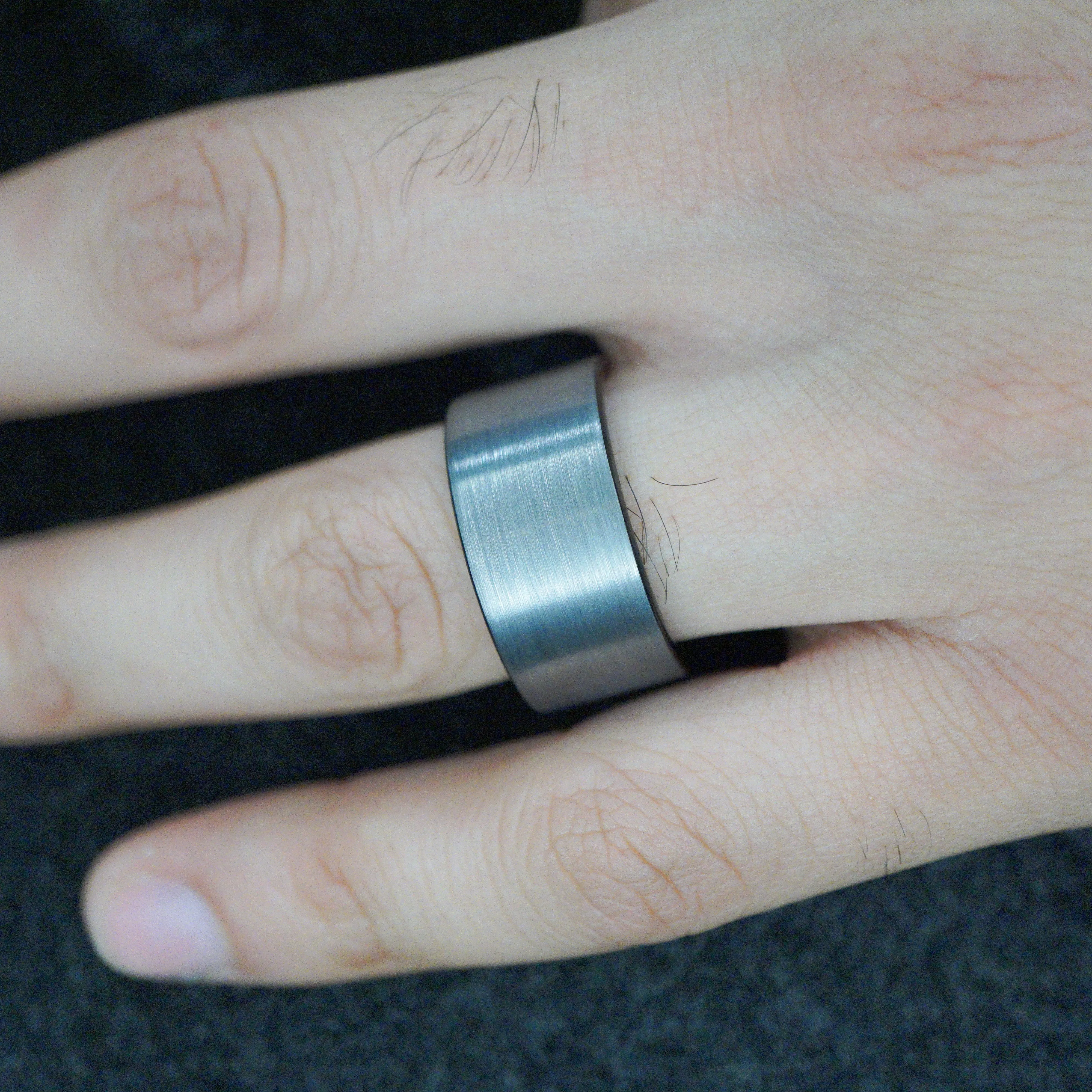 TUNGSTEN BRUSHED SILVER BAND