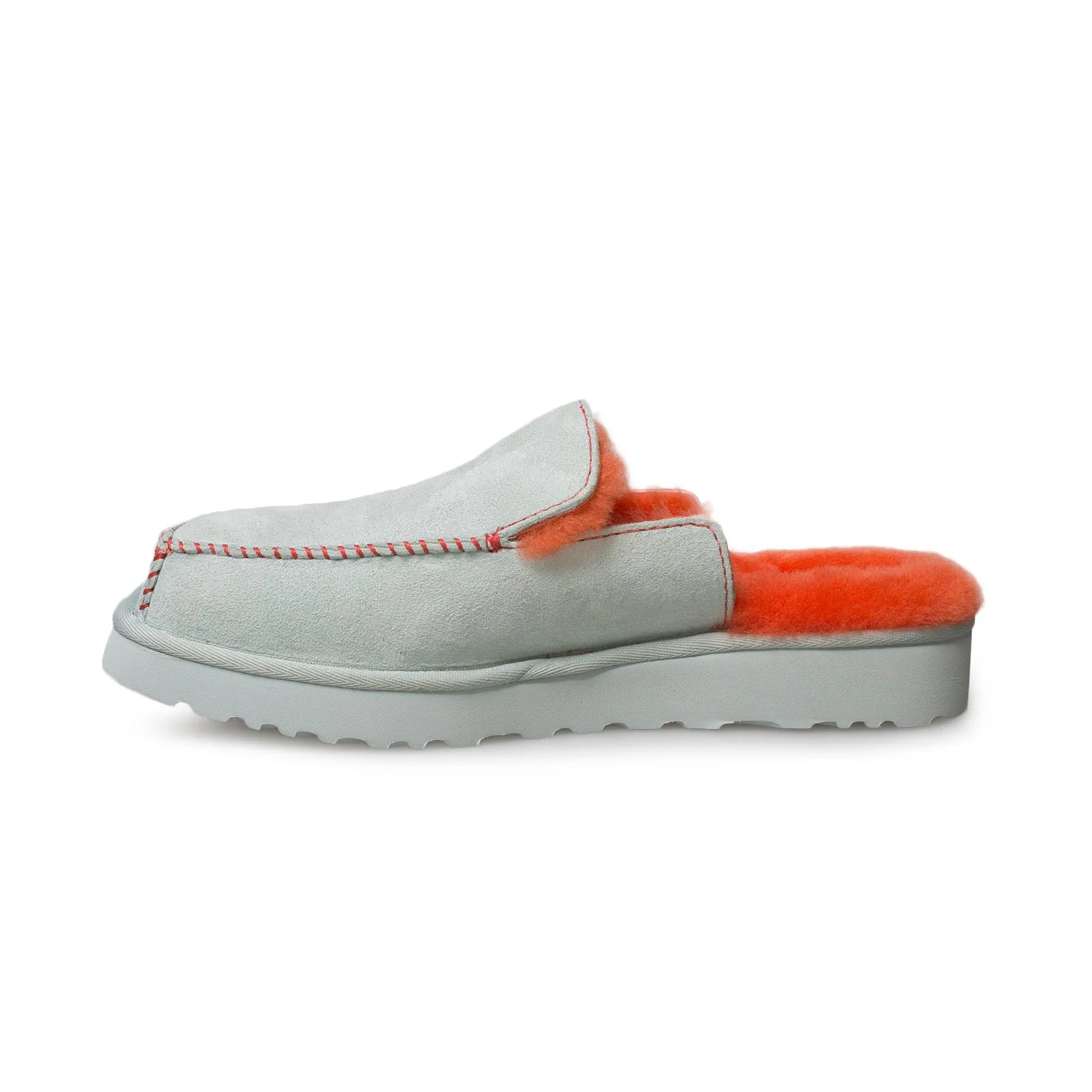 UGG Eckhaus Latta Block Slide Sky Grey Mandarin Orange Shoes - Women's