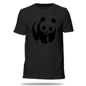 Unisex black panda t-shirt